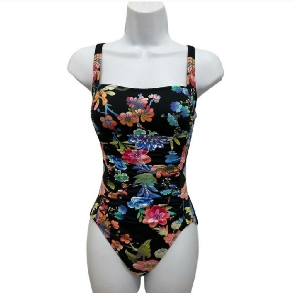 Johnny Was Womens Floral Swimsuit Size XS NWT